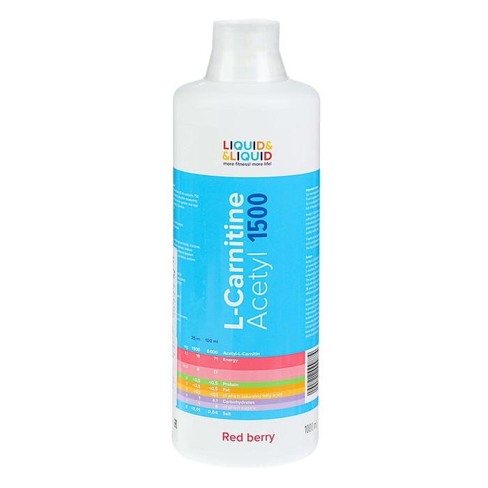 Жиросжигатель Liquid & Liquid Acetyl L-Carnitine 1500 Красная ягода 1000 мл