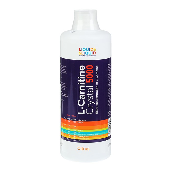 Жиросжигатель Liquid & Liquid L-Carnitine Crystal 5000 Цитрус 1000 мл